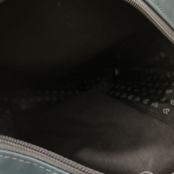 Jon Hart Design Backpack Adults Blue Coated Canvas Leather Trim - Picture 8 of 16